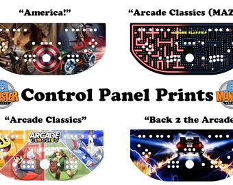 Quad Panel Arcade Control Panel Art Print