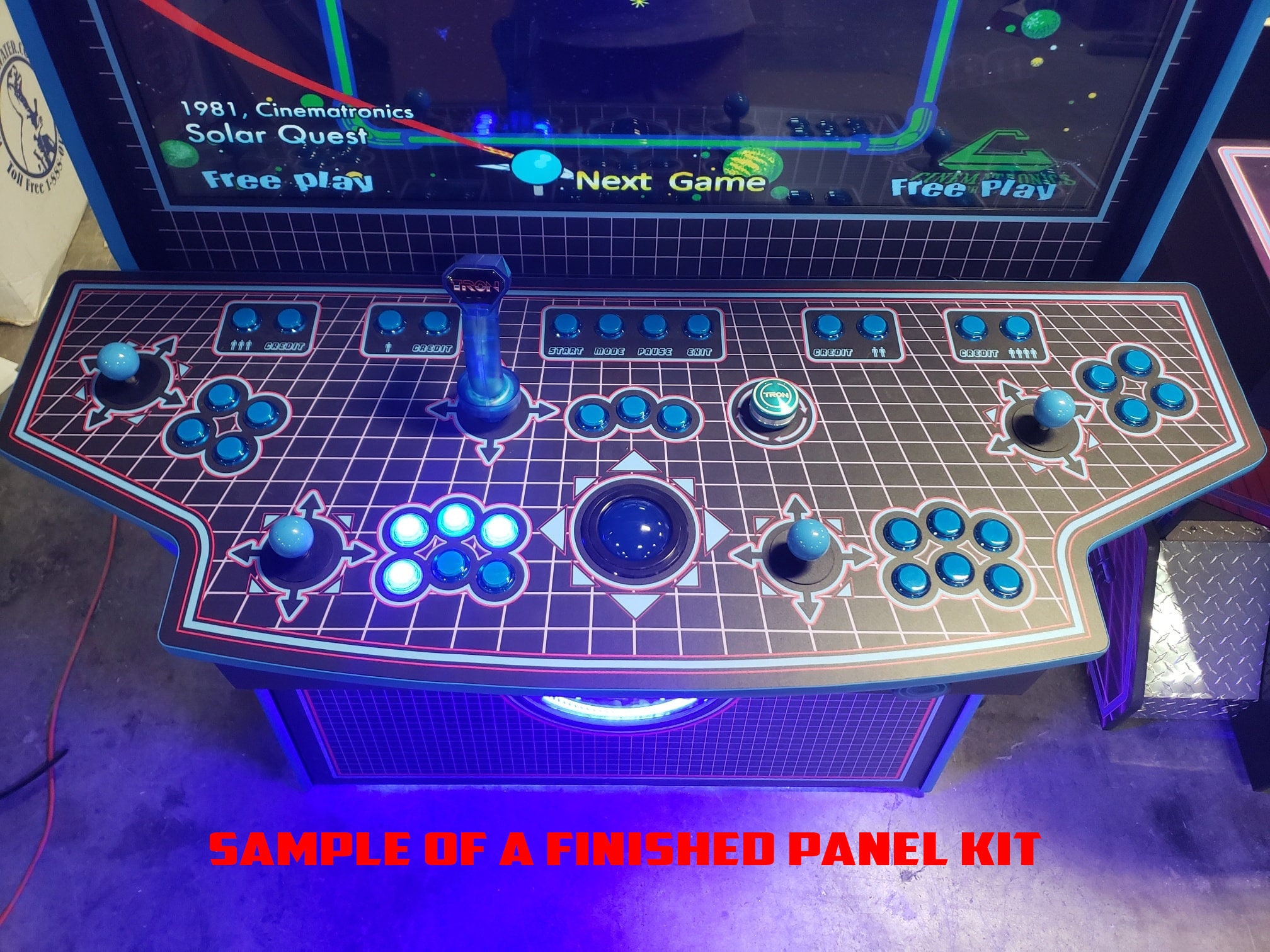 Quad Panel Arcade Control Panel Kit Etsy