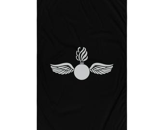 Bandera con insignia de clasificación de artillería de aviación naval