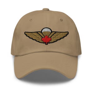 Canadian Forces Airborne Parachutist Jump Wings | Canadian Airborne Badge Embroidered Dad hat