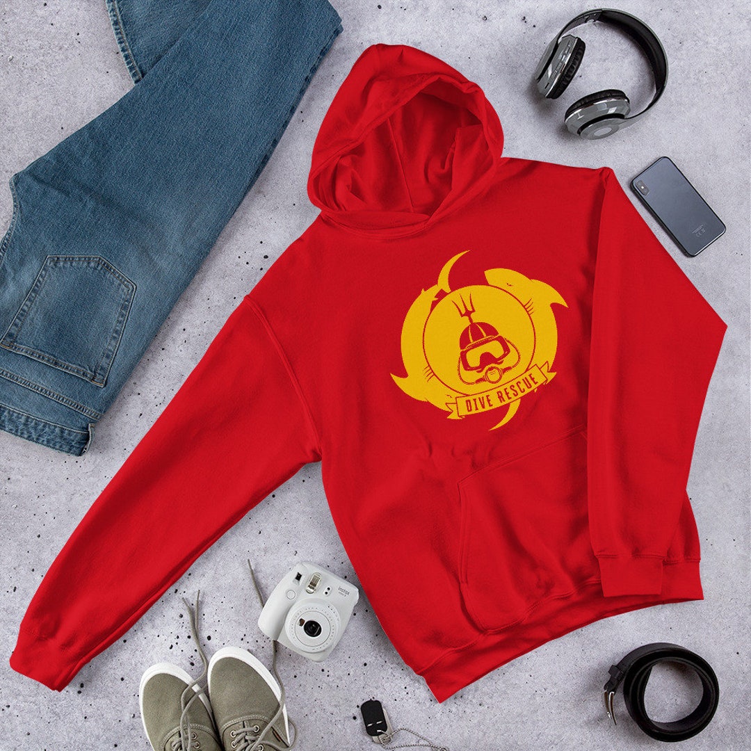 Felpa con cappuccio unisex della squadra di salvataggio