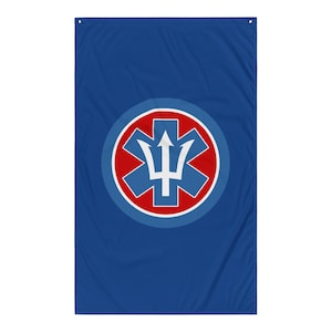Bandera de especialista en rescate de buceo de seguridad pública