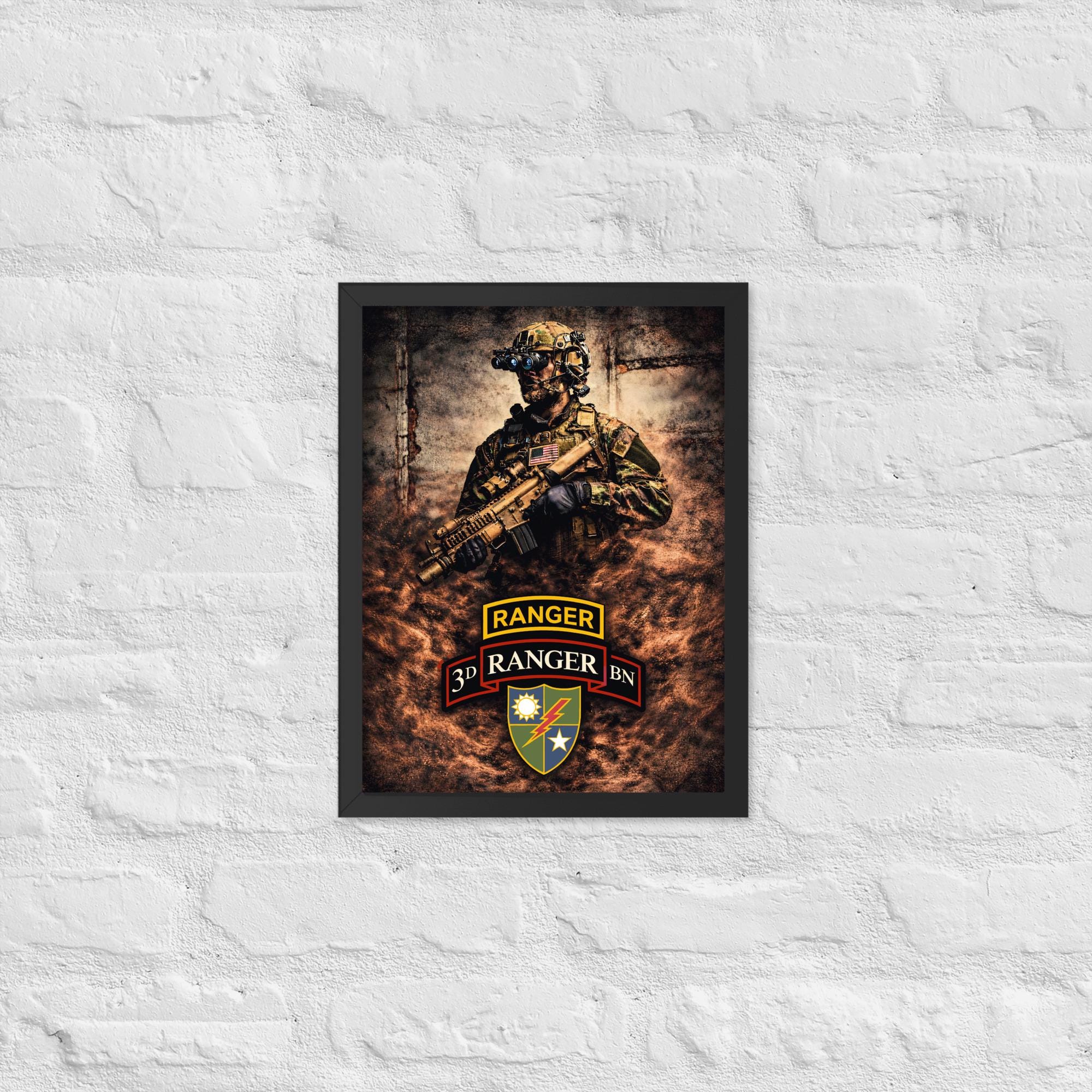 3rd Battalion 75th Ranger Regiment Poster | Elite U.S. Army Ranger Wall ...