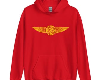 Coast Guard Rescue Swimmer Aviation Wings Emblem Unisex Hoodie