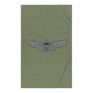 Army Aviation Pilot Wings Flag