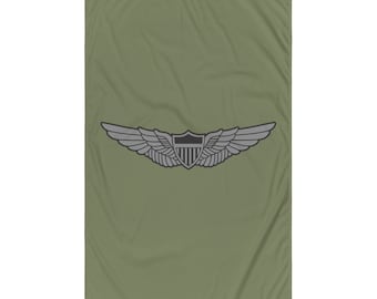 Army Aviation Pilot Wings Flag