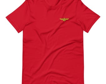 Naval Aviator Aviation Wings – US Navy Pilot Badge | Military Flight Emblem Unisex t-shirt