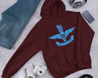 イギリス軍パラシュート連隊の記章 軍事バッジ 黒と白 SVG