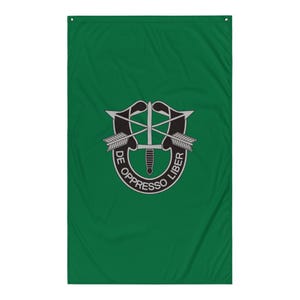 Blason des forces spéciales de l'armée américaine - Drapeau emblème du béret vert De Oppresso Liber