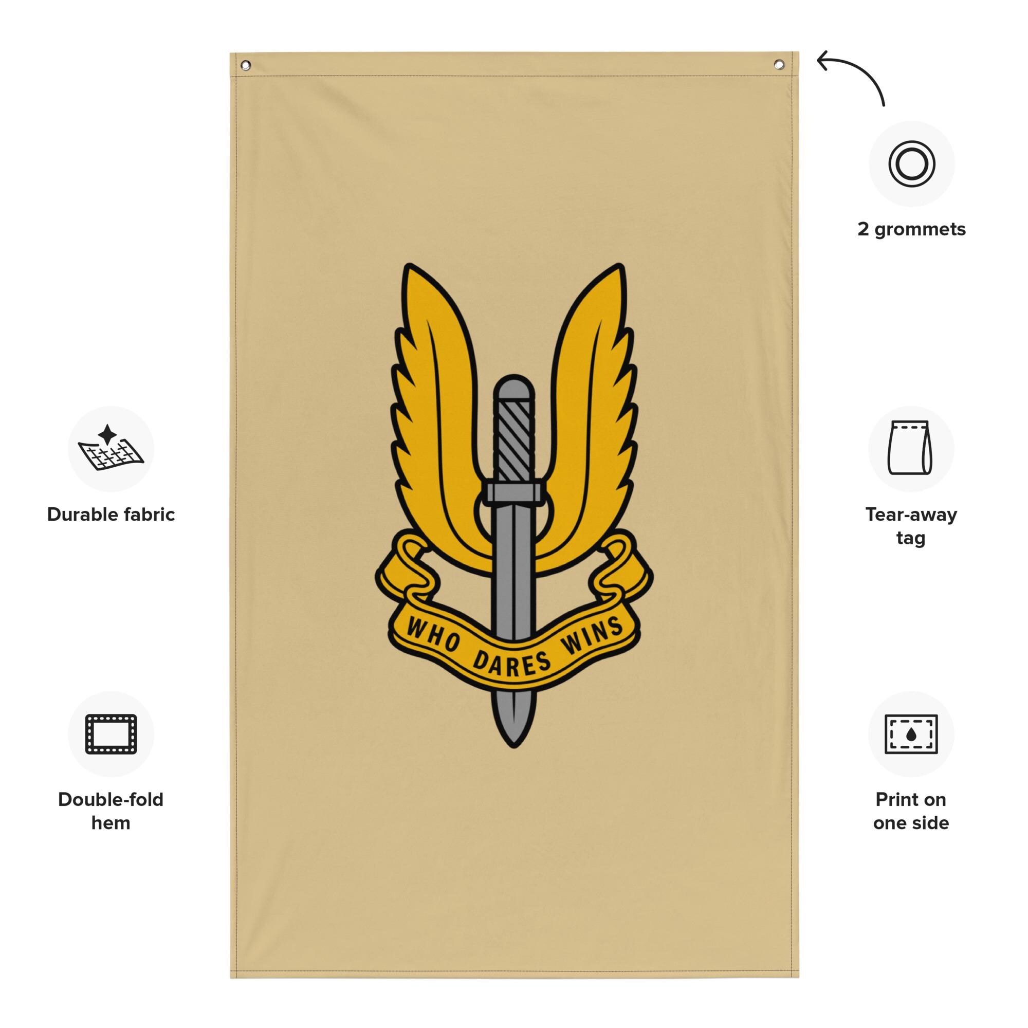 British Special Air Service SAS Gold Emblem | Who Dares Wins
