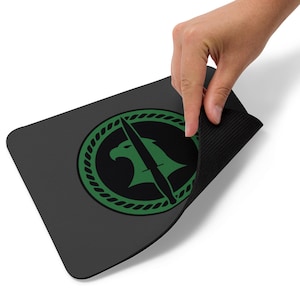 CIA Green Badger Emblem – Covert Ops Intelligence Patch | Spy Agency Collectible, Special Ops Badge Mouse pad