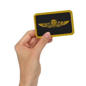 Navy and Marine Corps Parachutist Badge – Military Jump Wings Emblem – USN USMC Airborne Embroidered patches