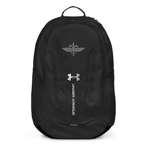 Sayeret Matkal Emblem - Israelische Spezialeinheiten in Silber und Schwarz geflügeltes Schwertabzeichen gestickt unter Armour® Rucksack