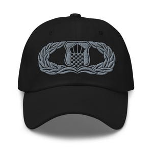Boné "Dad Hat" da Força Aérea dos EUA para Controle de Tráfego Aéreo: Camuflagem Verde, Alça Ajustável
