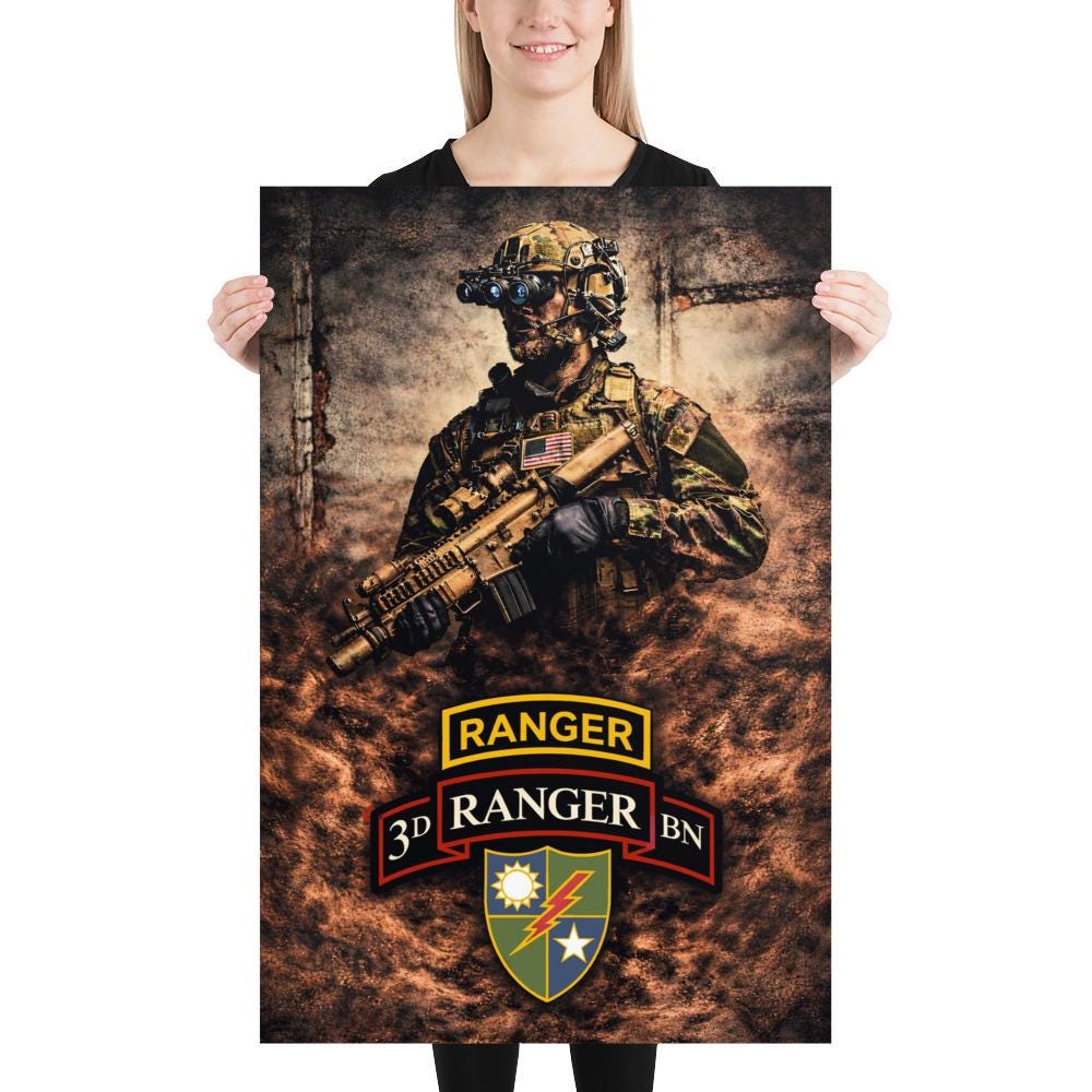 3rd Battalion 75th Ranger Regiment Poster | Elite U.S. Army Ranger Wall ...