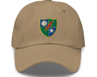 Army 75th Ranger Battalion Crest Military Ranger Shield Emblem Embroidered Dad hat