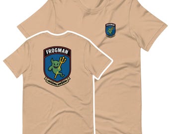Frogman Emblem T-Shirt – Military UDT Navy SEAL Graphic