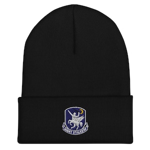 160th Special Operations Aviation Regiment (SOAR) Night Stalkers Emblem Embroidered Cuffed Beanie
