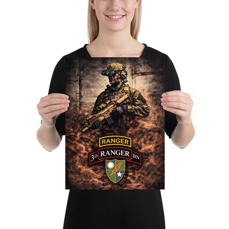3rd Battalion 75th Ranger Regiment Poster | Elite U.S. Army Ranger Wall ...