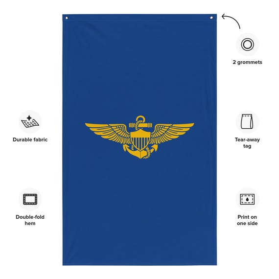 アメリカ海軍のパイロット資格章（Naval Aviator Badge Naval Aviator Aviation Wings – US Navy Pilot Badge | Military