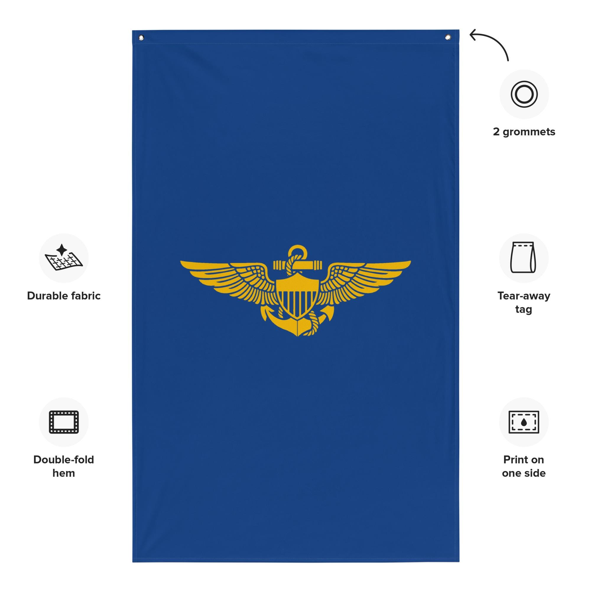 アメリカ海軍のパイロット資格章（Naval Aviator Badge il_fullxfull.7998849010_102j.jpg