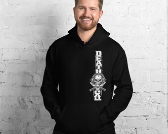 Death on Call JTAC Emblem – Tactical Skull Headset Military Air Support Tribute Unisex Hoodie