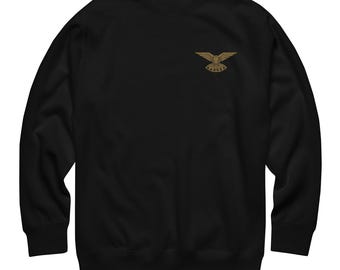 Sudadera premium unisex bordada con emblema de los Rangers del Ejército Británico / Parche de Operaciones Especiales Elite del Reino Unido / Regimiento de Rangers Británico