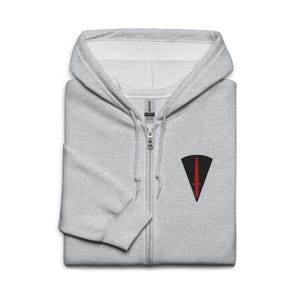 British All Arms Commando Course (AACC) Commando Dagger Badge Embroidered Unisex heavy blend zip hoodie