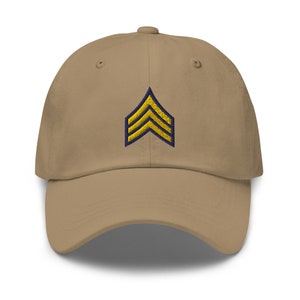 Army Sergeant Embroidered Dad hat