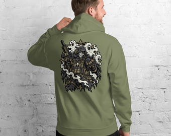 Ghost Tier One Operator Emblem | Skull Mask Tactical Warrior | Dark Special Operations Humor Unisex Hoodie