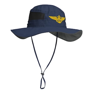 Naval Aviator Aviation Wings – US Navy Pilot Badge | Military Flight Emblem Embroidered Columbia Booney Hat