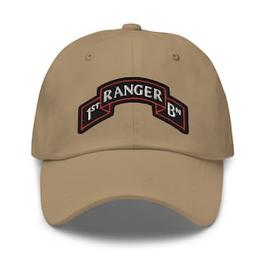 Army 1st Ranger Battalion Embroidered Dad hat