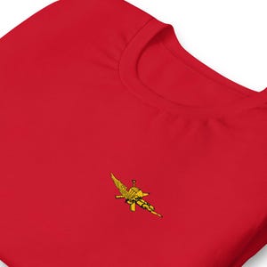 USMCフォース・レコン・エンブレム - FORECON 偵察ジャック旗デザイン - アメリカ海兵隊特殊作戦ロゴ ユニセックスTシャツ