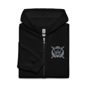 Special Operations Combat Diver Badge | Maritime Special Forces Embroidered Unisex heavy blend zip hoodie