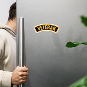 Military Veteran Tab – Tactical Patch | Veteran Pride Emblem Magnet