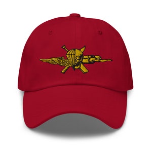 USMC Force Recon Emblem – FORECON Recon Jack Flag Design – U.S. Marine Corps Special Operations Logo Embroidered Dad hat