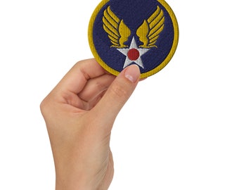 Toppe ricamate con stemma vintage dell'aeronautica militare