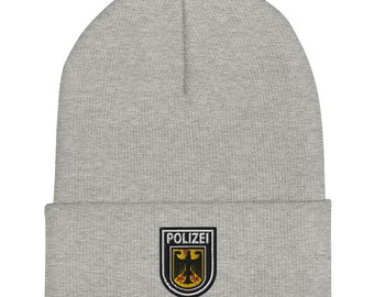 German GSG-9 Bundespolizei Embroidered Cuffed Beanie