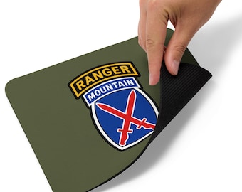 Podkładka pod mysz z emblematem wojskowym 10. Dywizji Górskiej Ranger Tab