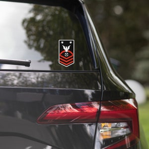 Navy Master Chief Petty Officer Bubble-free stickers