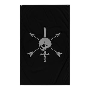 We trotseren de Special Forces van het leger | Nous Defions Skull Crossed Arrows Dolkvlag