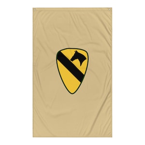 1st Cavalry Division Flag – US Army First Team Emblem, Veteran Gift