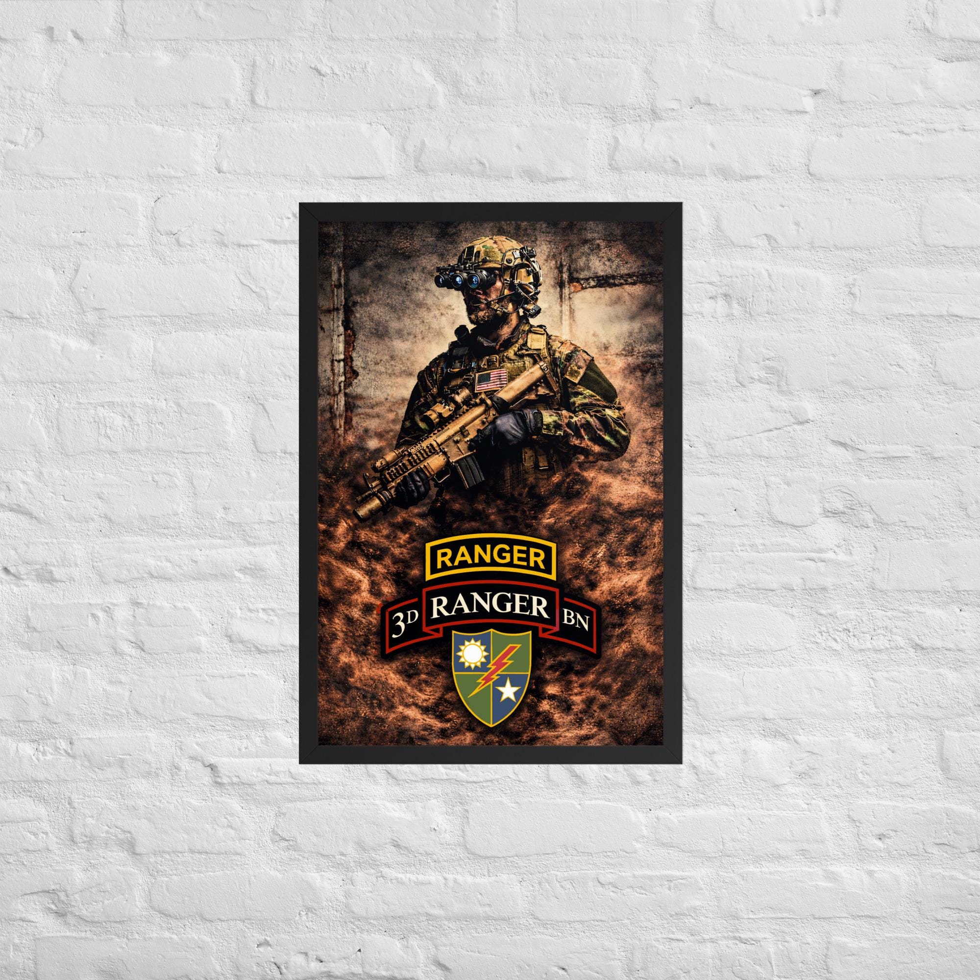 3rd Battalion 75th Ranger Regiment Poster | Elite U.S. Army Ranger Wall ...