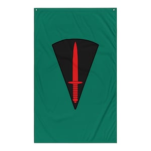 British All Arms Commando Course (AACC) Commando Dagger Badge Flag