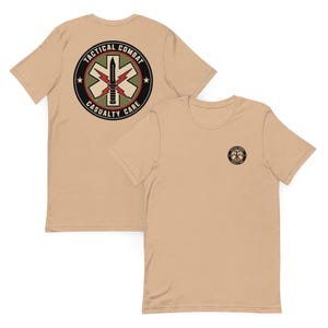 Tactical Combat Casualty Care (TCCC) – Combat Medic – Military First Aid Badge | Tactical Medic T-Shirt