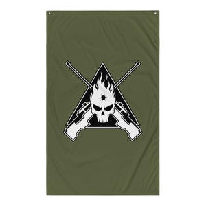 One Shot One Kill Sniper Emblem | Precision Marksman | Tactical Sniper | Long Range Shooter Flag