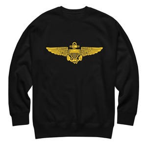 Naval Aviator Wings Sweatshirt – US Navy Pilot Flight Emblem
