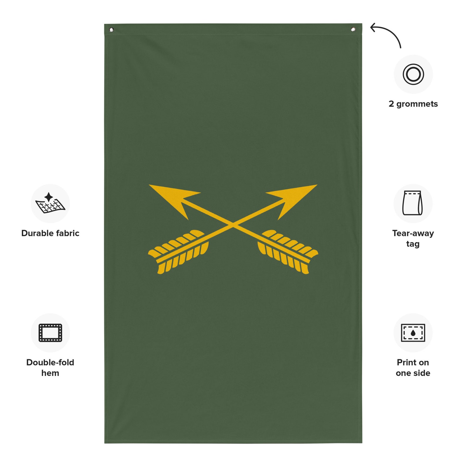 Army Special Forces Crossed Arrows Flag - Etsy