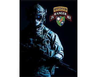 Army RANGER Black OPS Poster