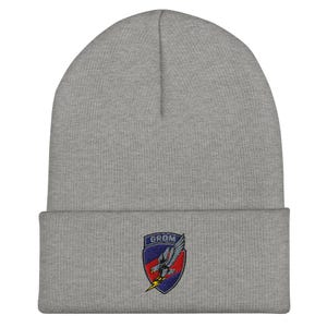 Emblema da Águia das Forças Especiais GROM | Gorro com punho bordado com o escudo das Forças Especiais Polonesas